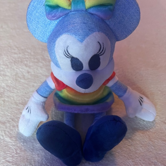 NEW Disney 10” Minnie Mouse PRIDE rainbow - Picture 2 of 6